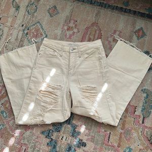 Wild fable wide leg distressed jeans